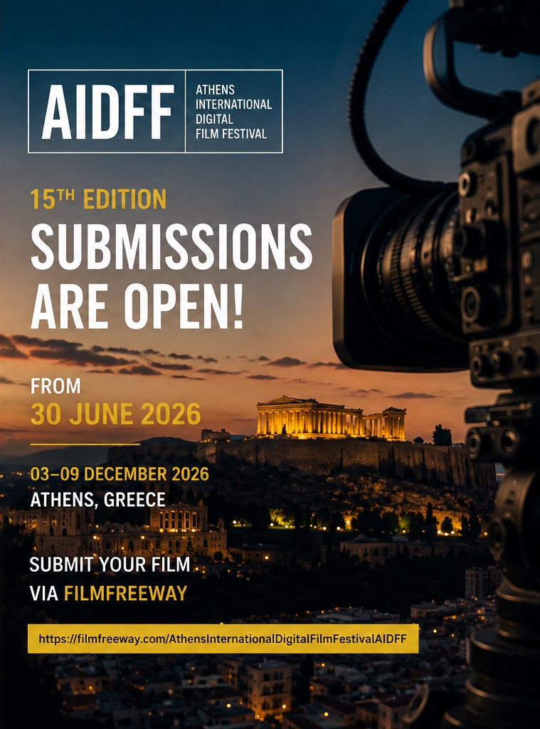 Submissions Open on June 30 for the 15th Athens International Digital Film Festival (AIDFF)